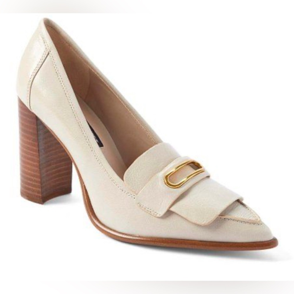 Nine West Zoro Leather Tailored
Pumps in Ivory - Size 7.5 super clean shoes